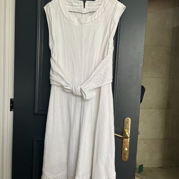 Cabi white prairie midi dress. Size 4 - Picture 5 of 5